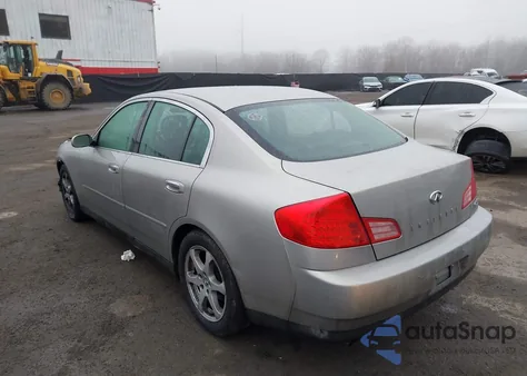 2003 Infiniti G35 Luxury Leather z USA, uszkodzony, nr VIN JNKCV51E63M320876